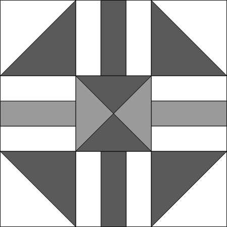 Moda Blockheads Crossroads Free Quilt Block Pattern and Cutting Guide