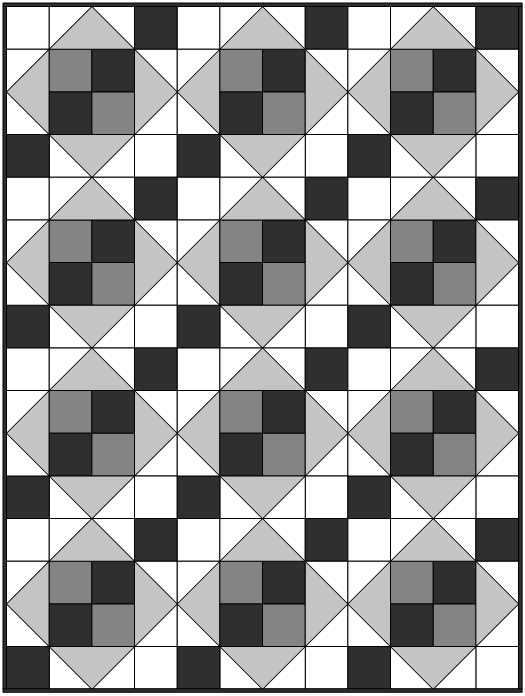 Moda Blockheads Sunday Best Free Quilt Block Pattern Sample Layout