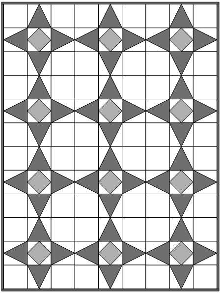 Sample quilt using Moda Blockheads Polaris Block