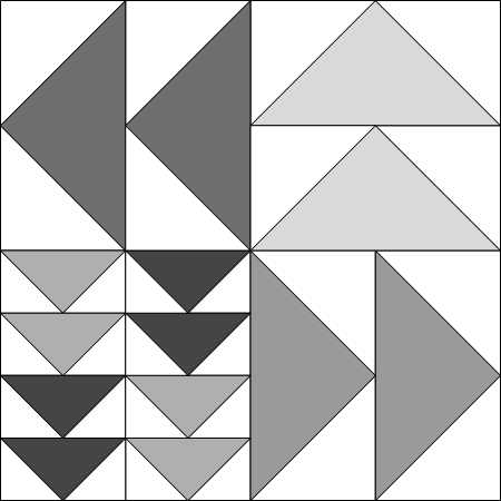 Moda Blockheads Flight Path Quilt Block