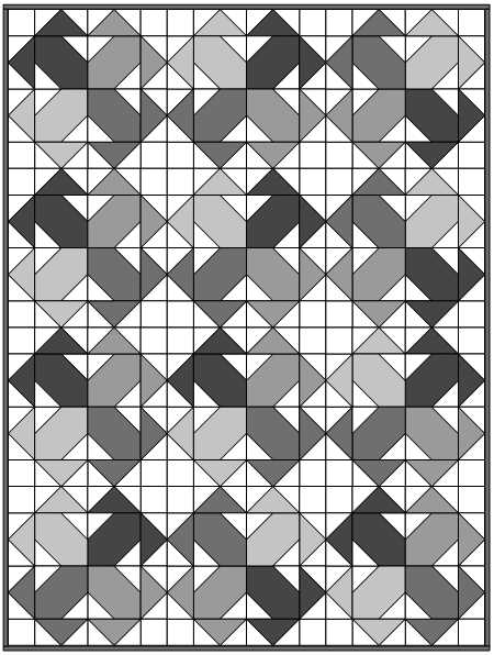 Sample quilt using Moda Blockheads Toadstool Twist