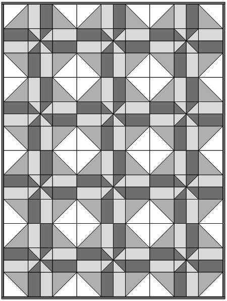 Sample quilt using Moda Blockheads Carousel Waltz