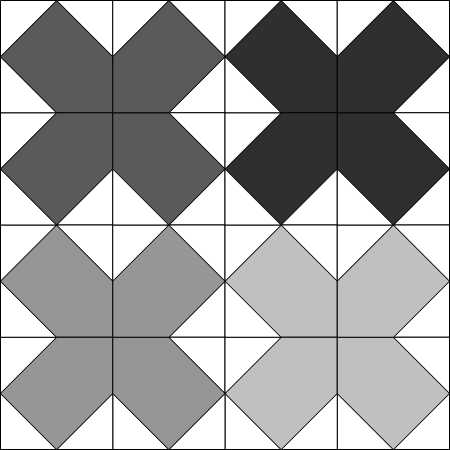 Moda Blockheads Cross Training Free Quilt Block Pattern and Cutting Guide