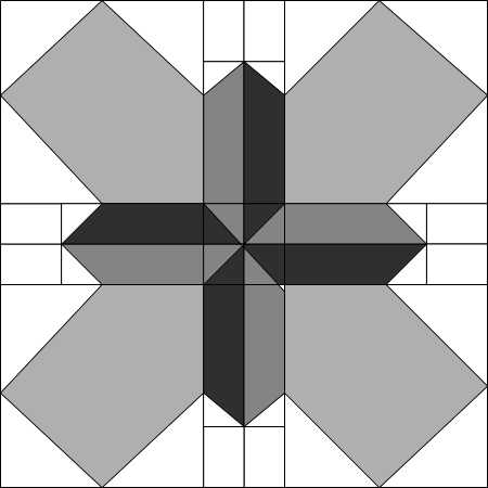 Moda Blockheads Criss-Cross Applesauce quilt block