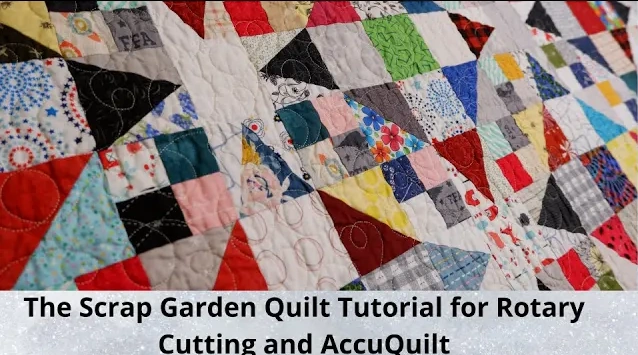 scrap garden quilt